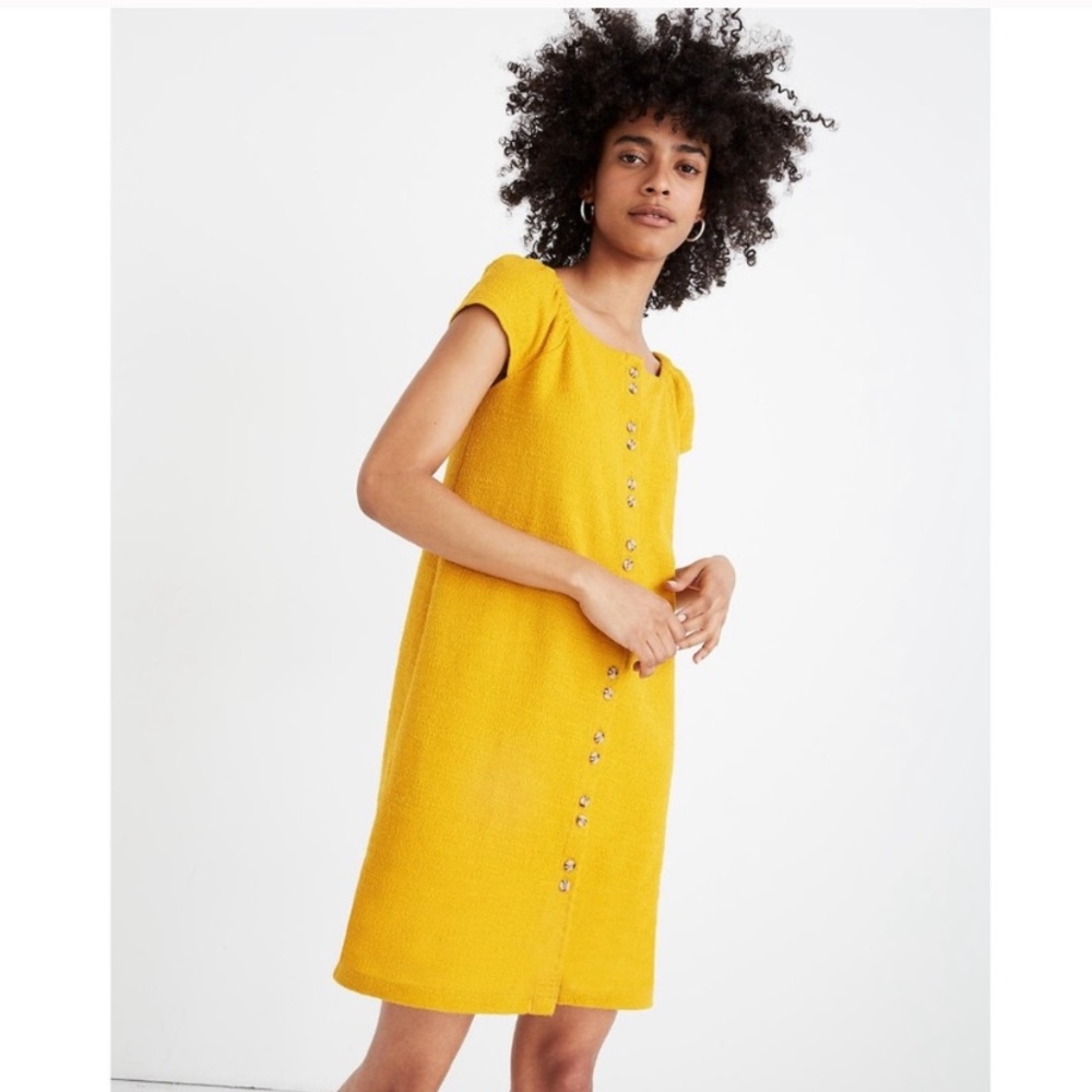 Madewell Texture & Thread Cap Sleeve Dress